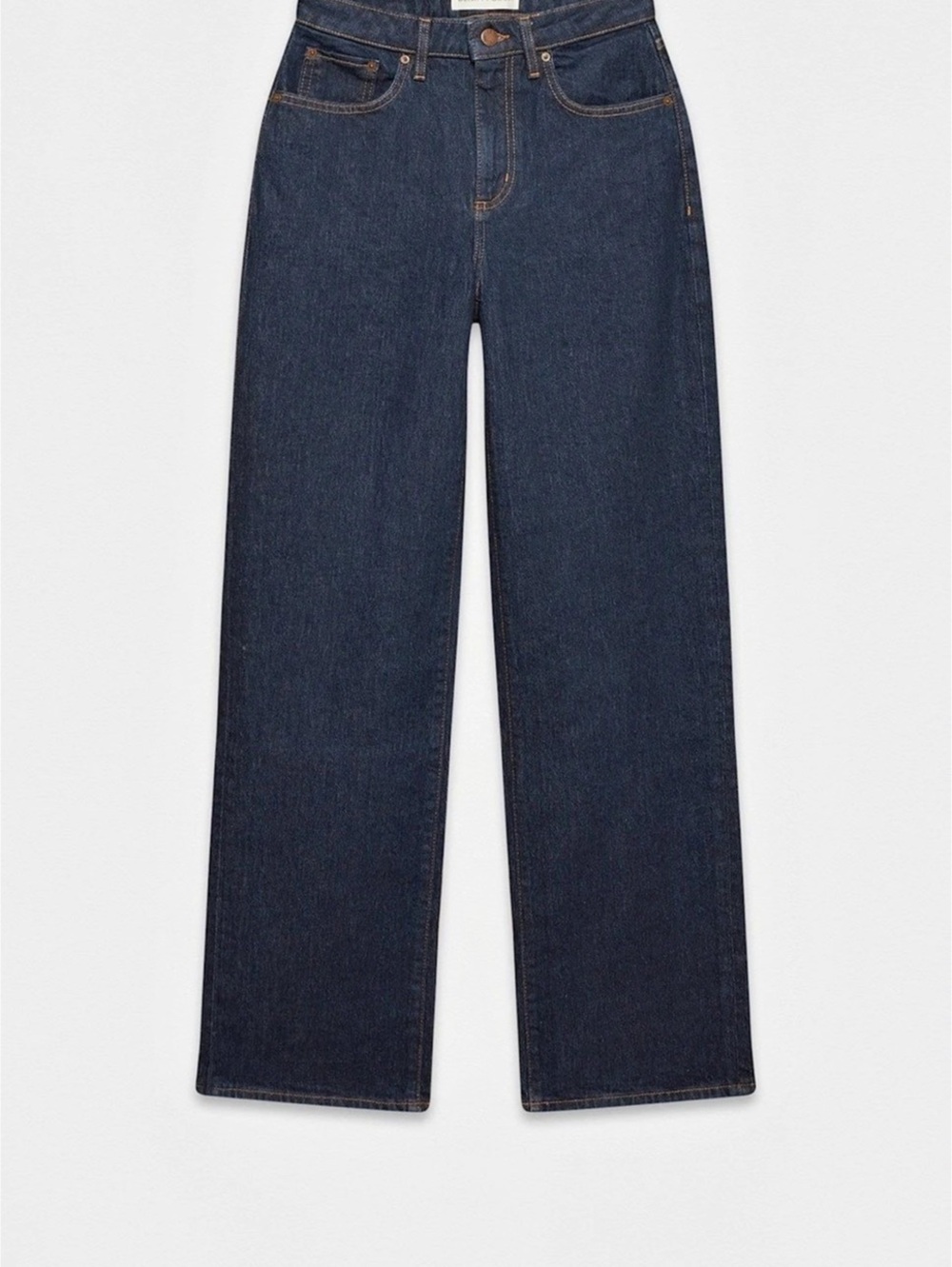 Denim Forum Remy Curve Hi-Rise Wide Jean Women's Wide Leg Jeans in Dark Blue